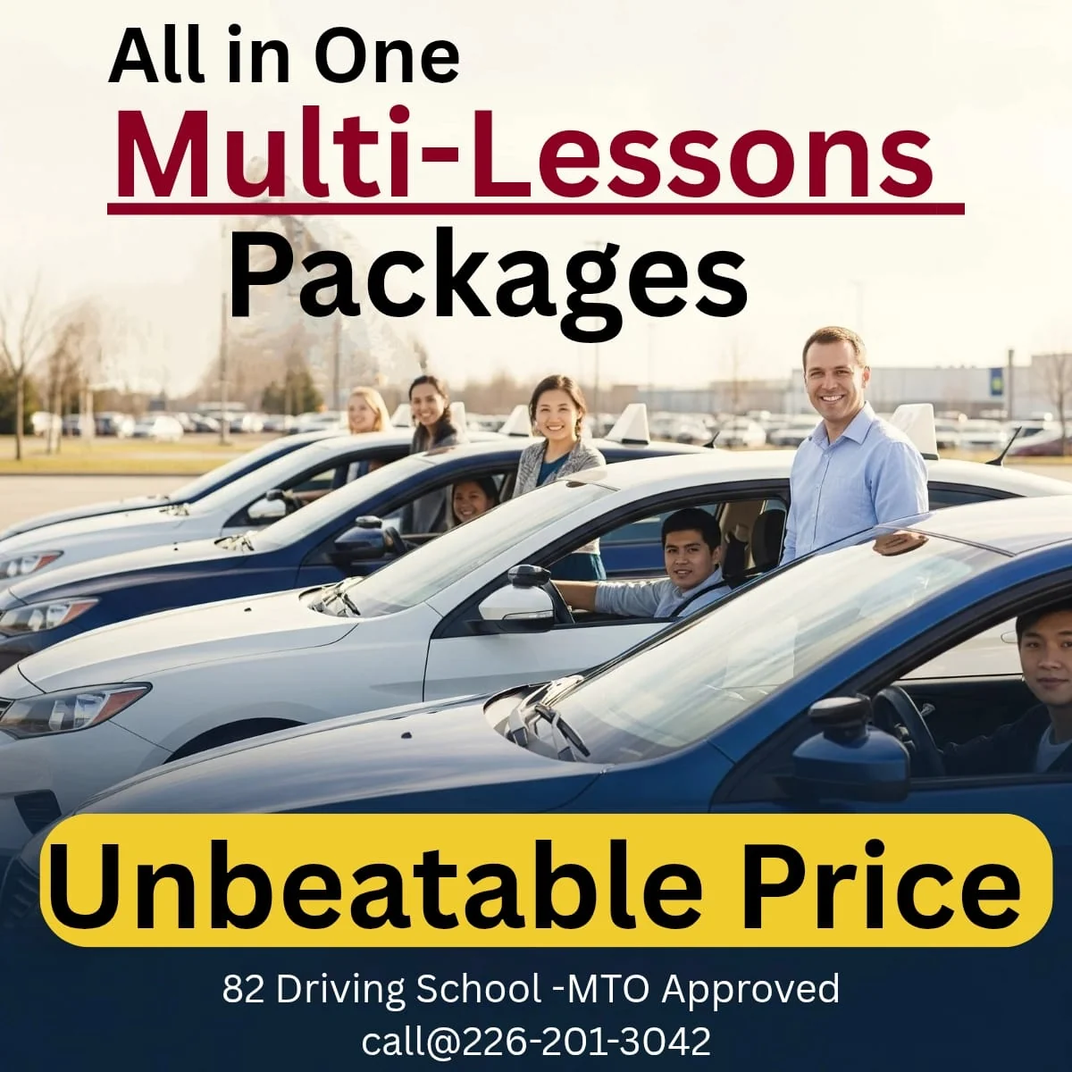 Private Multiple Lessons driving package