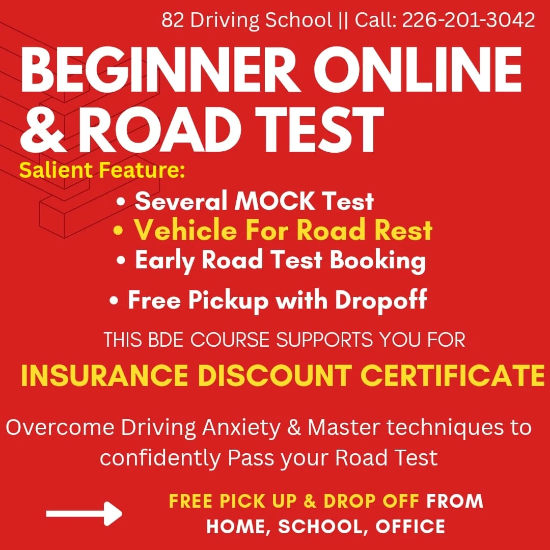 Beginner Auto and Road Test package